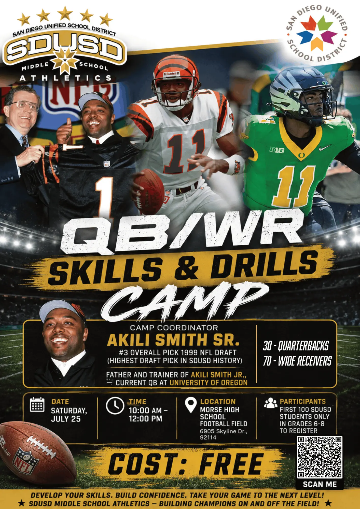 FREE QB/WR Skills and Drills Camp