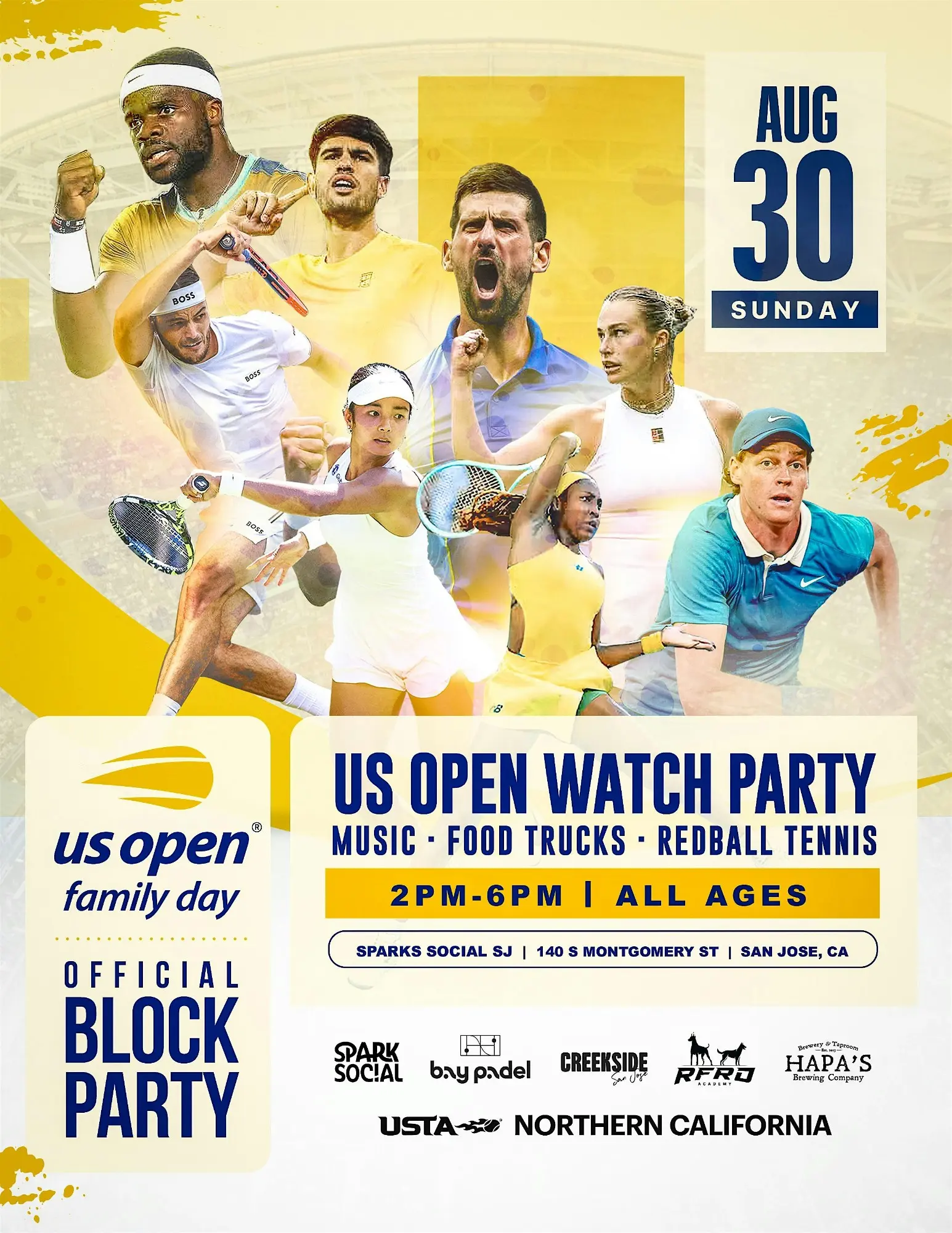 US Open Viewing Party (8/30)