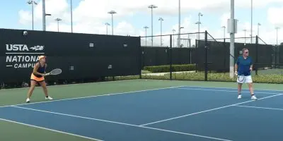 Fun Tennis Games: No-Bounce Doubles